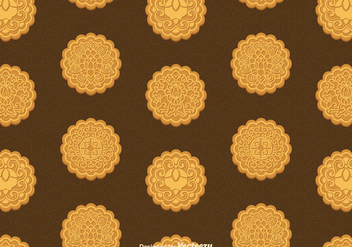 Free Mooncake Vector Seamless Pattern - vector gratuit #392299